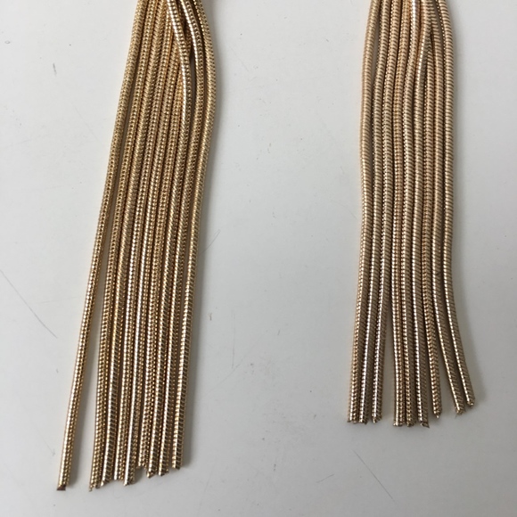 14th & Union Snake Chain Tassel Earrings - Picture 4 of 6